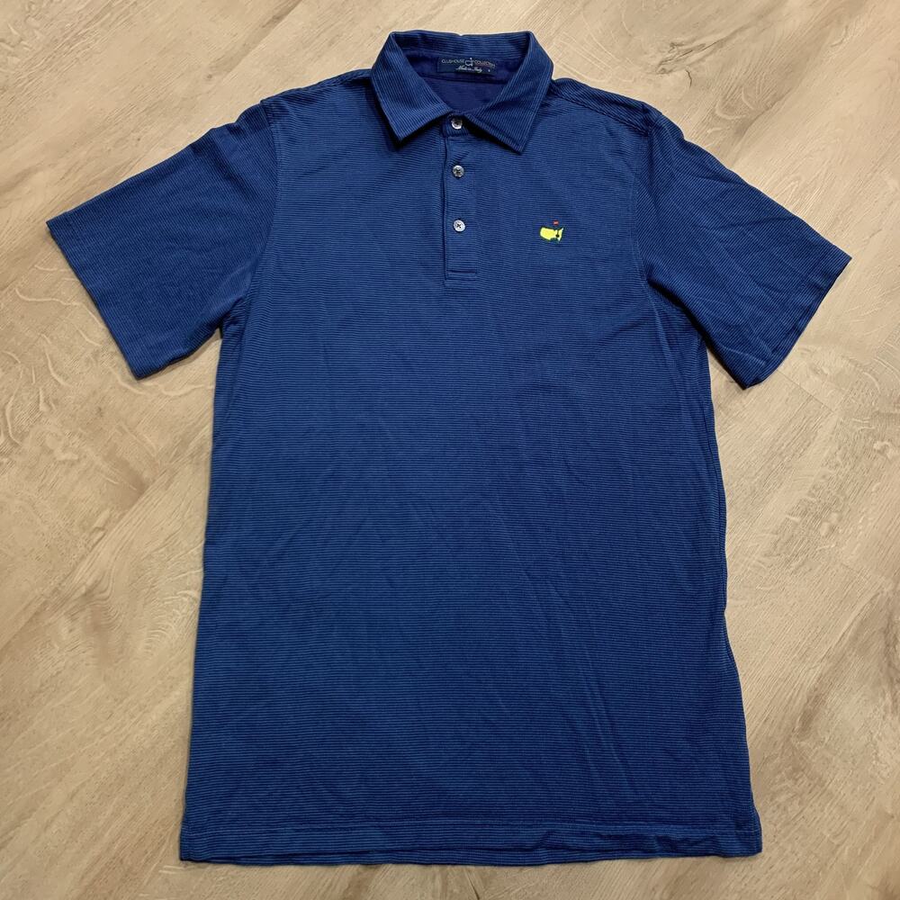 Masters Clubhouse Collection Augusta Masters Golf Polo Shirt Men's Small S Blue